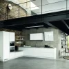 Cucina bianca design ad angolo Azimund^Essebi Sale