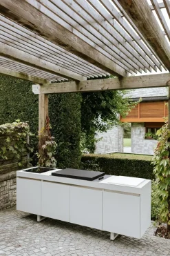 Fogher Cucina bianca design Cucina da esterno agher   in Offerta Outlet- Cucine Lineari|Cucine Design