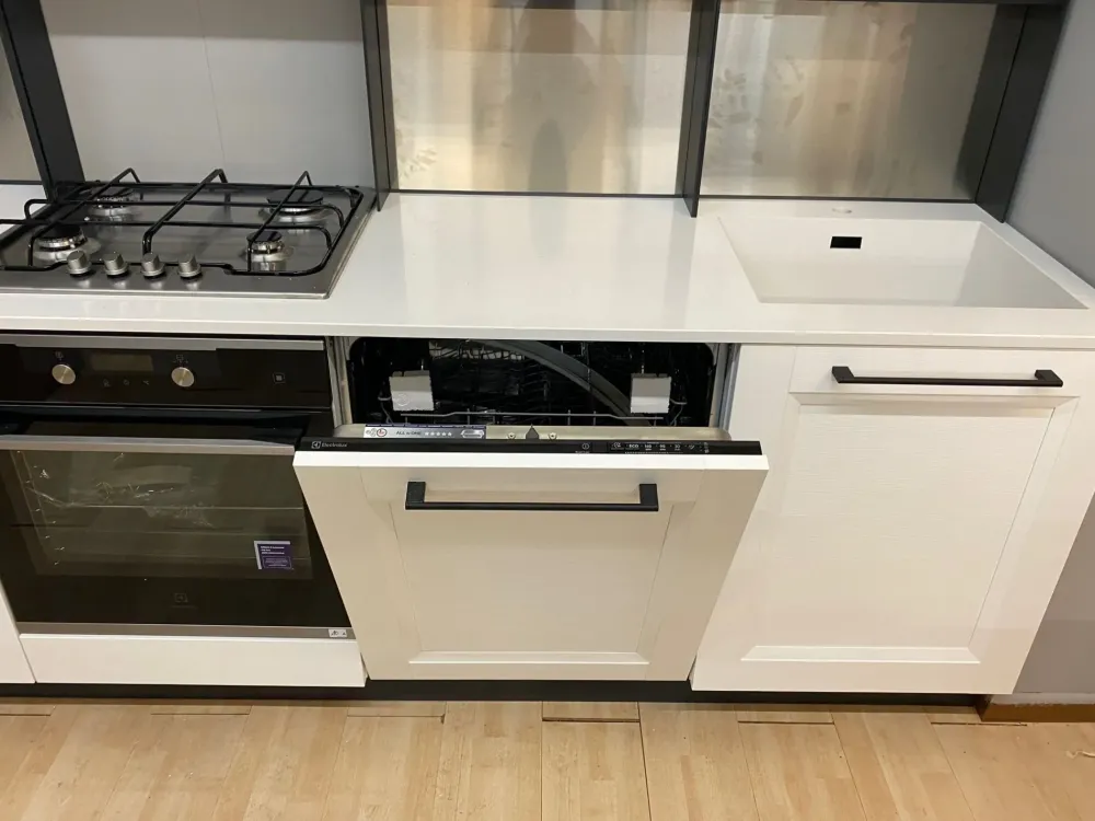 Sale Cucina bianca design lineare Asia Cucine Lineari|Cucine Design