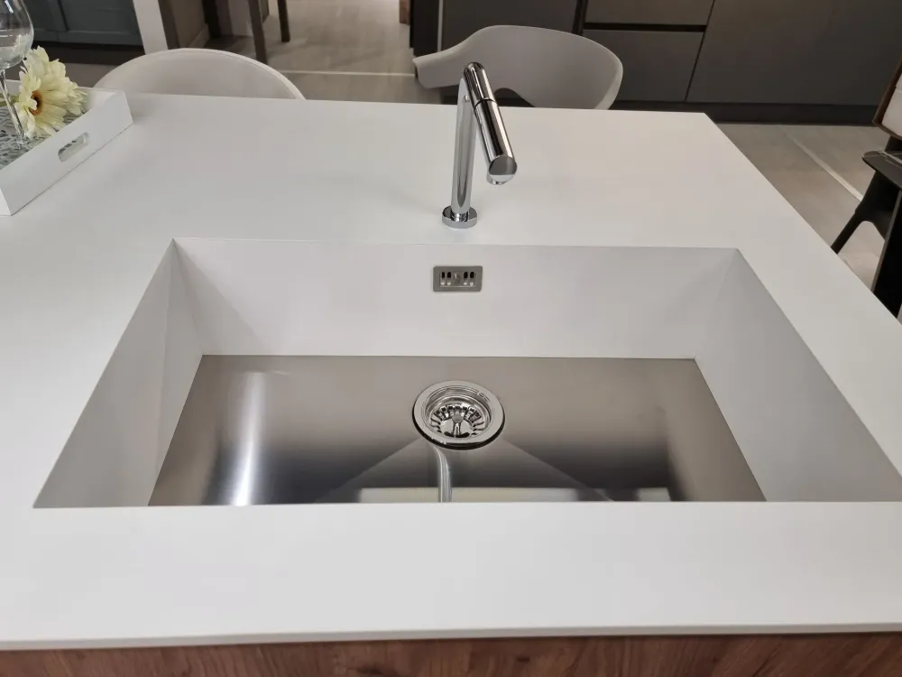 Mobilturi Cucina bianca moderna ad isola Nevada tiffany- Cucine Ad Isola|Cucine Moderne