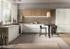 Collezione esclusiva Cucina bianca moderna ad angolo. Colonne in Offerta Outlet. Nuovi mondi cucine.- Cucine Ad Angolo|Cucine Moderne