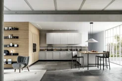 New Cucina bianca moderna ad angolo Alma 01 in offerta Cucine Ad Angolo|Cucine Moderne