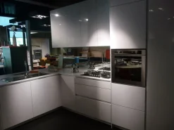 Clearance Cucina bianca moderna con penisola Orange in Offerta Outlet Cucine Con Penisola|Cucine Moderne