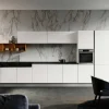 Imab Cucina bianca moderna lineare Panarea in Offerta Outlet- Cucine Lineari|Cucine Moderne
