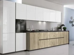 Hot Cucina bianca moderna lineare Vivere 1 Cucine Lineari|Cucine Moderne