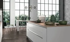 Hot Cucina bianca moderna lineare Cucina modello cloe a soli 3217 Euro Cucine Lineari|Cucine Moderne
