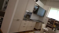 Le Fablier Cucina bianca moderna lineare Melograno- Cucine Lineari|Cucine Moderne