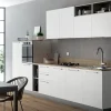 Cucina bianca moderna lineare Domino bianco e castoro Primacucine in Offerta Outlet^Prima Cucine New