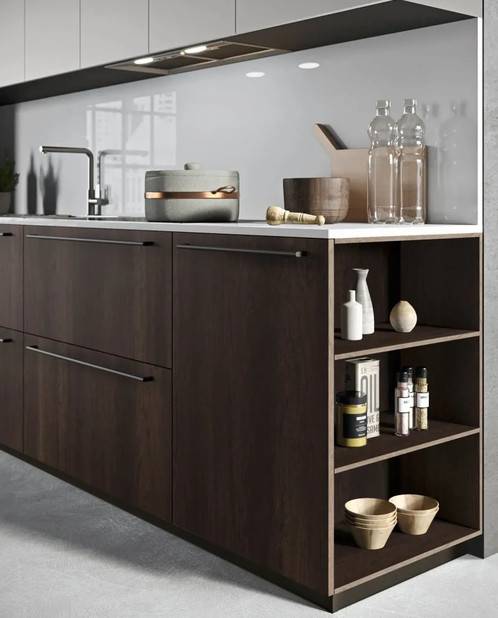 Cucina bianca moderna lineare Mk18 a soli 11997 Euro^Antares Sale