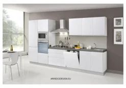 Cucina bianca moderna lineare Kelly a soli 3675 Euro^Net Cucine New