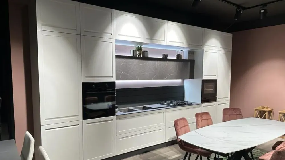 Mobilturi Cucina bianca moderna lineare Incanto a soli 13550 Euro- Cucine Lineari|Cucine Moderne