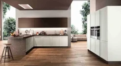 Outlet Cucina bianca moderna lineare Frame 3 a soli 10300 Euro Cucine Lineari|Cucine Moderne