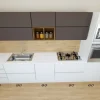 Astra Cucina bianca moderna lineare Line in offerta- Cucine Lineari|Cucine Moderne