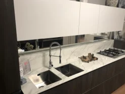 Artigianale Cucina bianca moderna lineare Expo a soli 11577 Euro- Cucine Lineari|Cucine Moderne