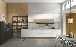 Stosa Cucina bianca moderna lineare Infinity- Cucine Lineari|Cucine Moderne