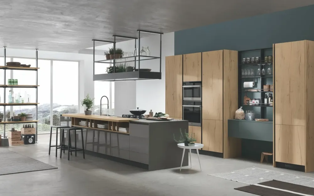 Stosa Cucina bianca moderna lineare Infinity- Cucine Lineari|Cucine Moderne