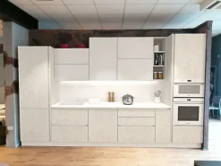Collezione esclusiva Cucina bianca moderna Time: lineare e pratica, Frighetto.- Cucine Lineari|Cucine Moderne