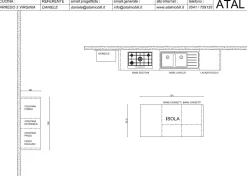 Clearance Cucina bianca provenzale con isola Virginia in Offerta Outlet Cucine Ad Isola