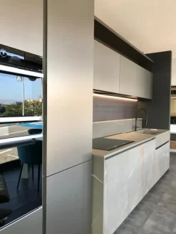 Best Cucina design lineare tortora in kerlite Atelier gres  pb20/22 Cucine Lineari|Cucine Design