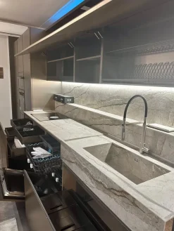 Binova CUCINA Lab/bluna  pb24 PREZZO OUTLET scontata 40%- Cucine Lineari|Cucine Design