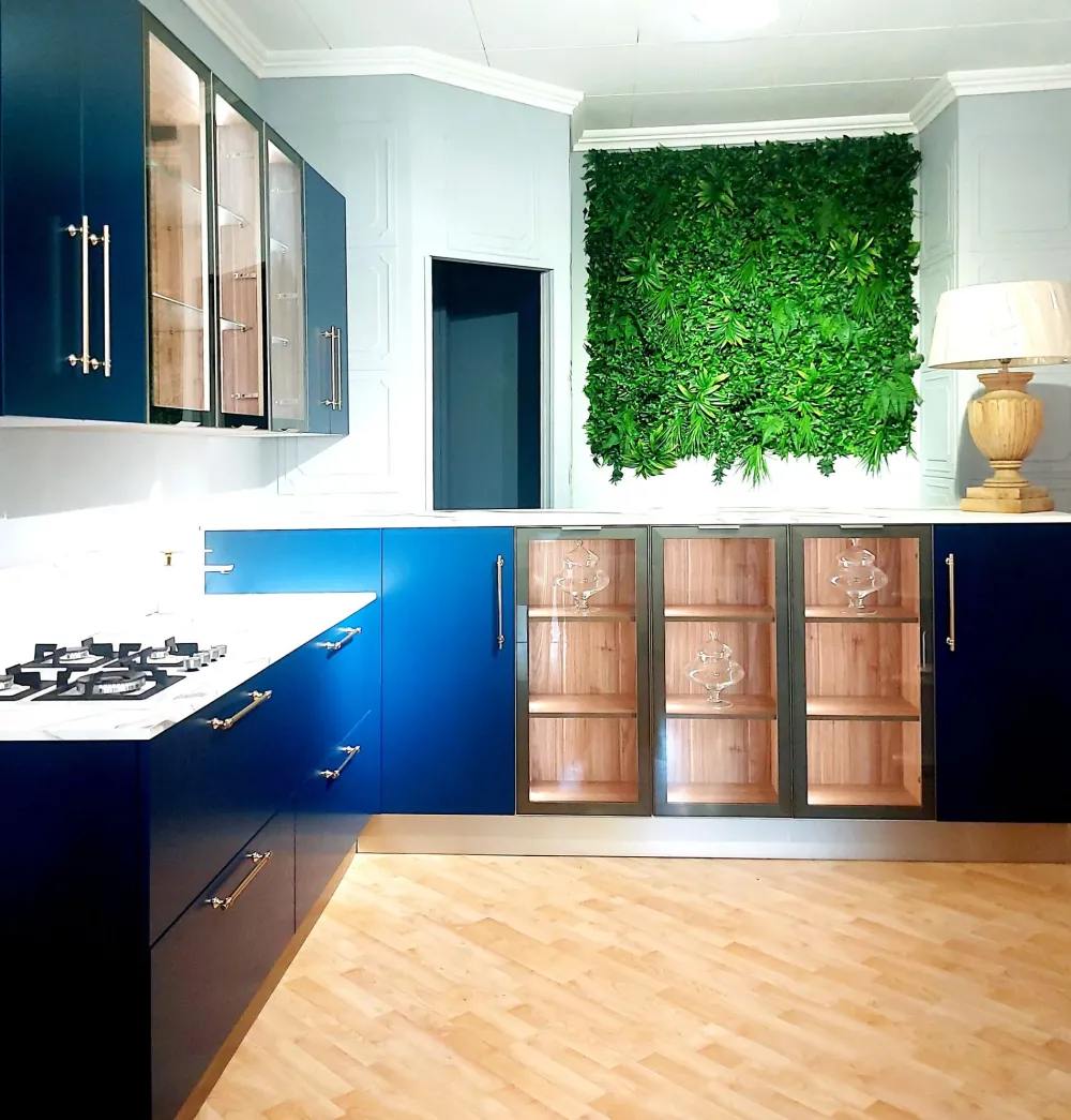 Sale Cucina blu moderna ad angolo Moderna outlet a soli 4000€ Cucine Ad Angolo|Cucine Moderne