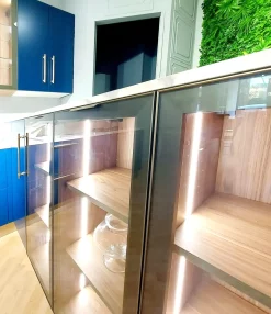 Sale Cucina blu moderna ad angolo Moderna outlet a soli 4000€ Cucine Ad Angolo|Cucine Moderne
