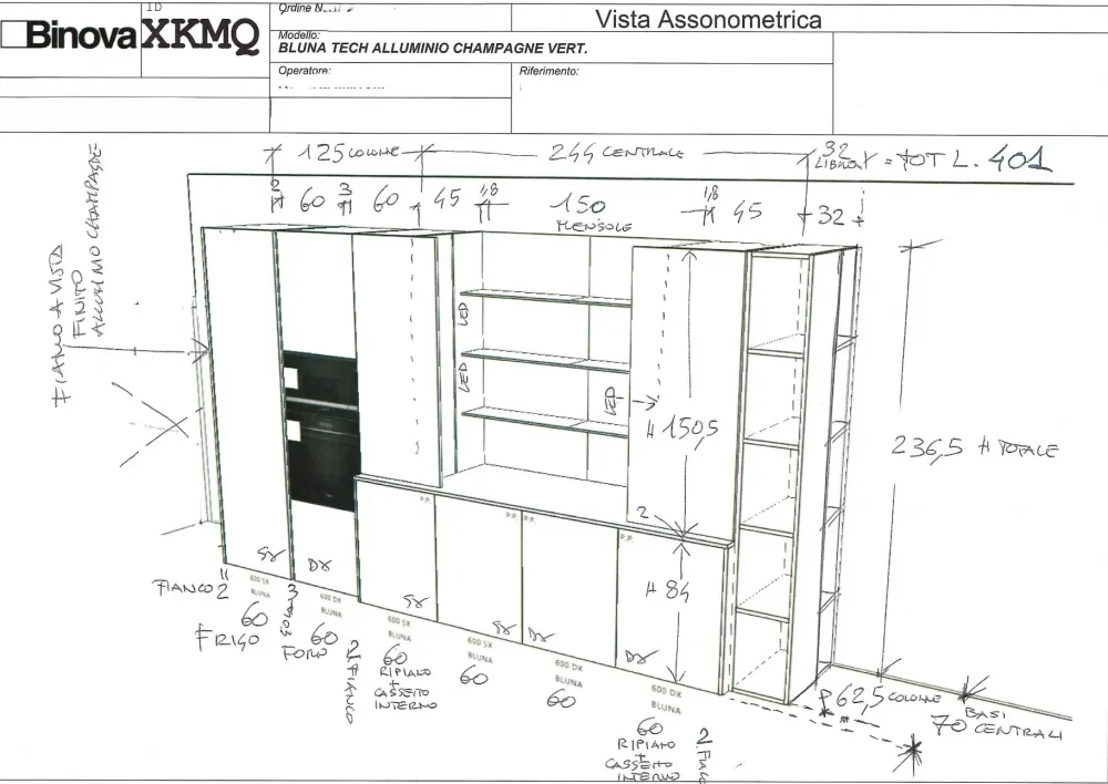 Cucina Bluna di in Offerta Outlet -52%^Binova Clearance