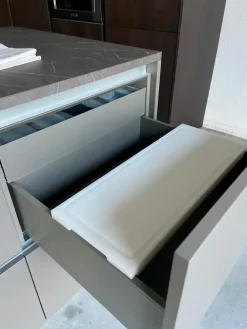 Cucina design lineare bianca in hpl Tagliere grand chef^Boffi Sale