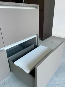 Cucina design lineare bianca in hpl Tagliere grand chef^Boffi Sale