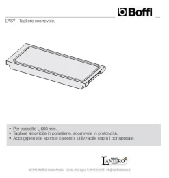 Cucina design lineare bianca in hpl Tagliere grand chef^Boffi Sale