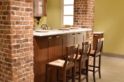 Cucina Casale classica noce ad isola^Berloni Cucine Online