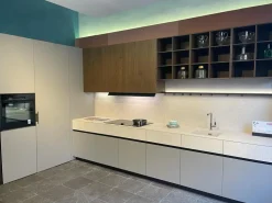 Cucina moderna ad angolo tortora in laminato opaco Maxima 2.2^Cesar Clearance
