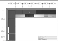 Cucina moderna ad angolo tortora in laminato opaco Maxima 2.2^Cesar Clearance