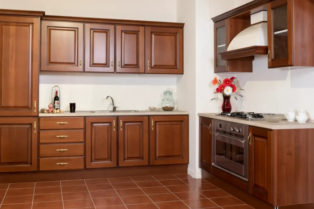 Cucina ciliegio classica lineare Eden di arkom cucine^Artigianale Discount