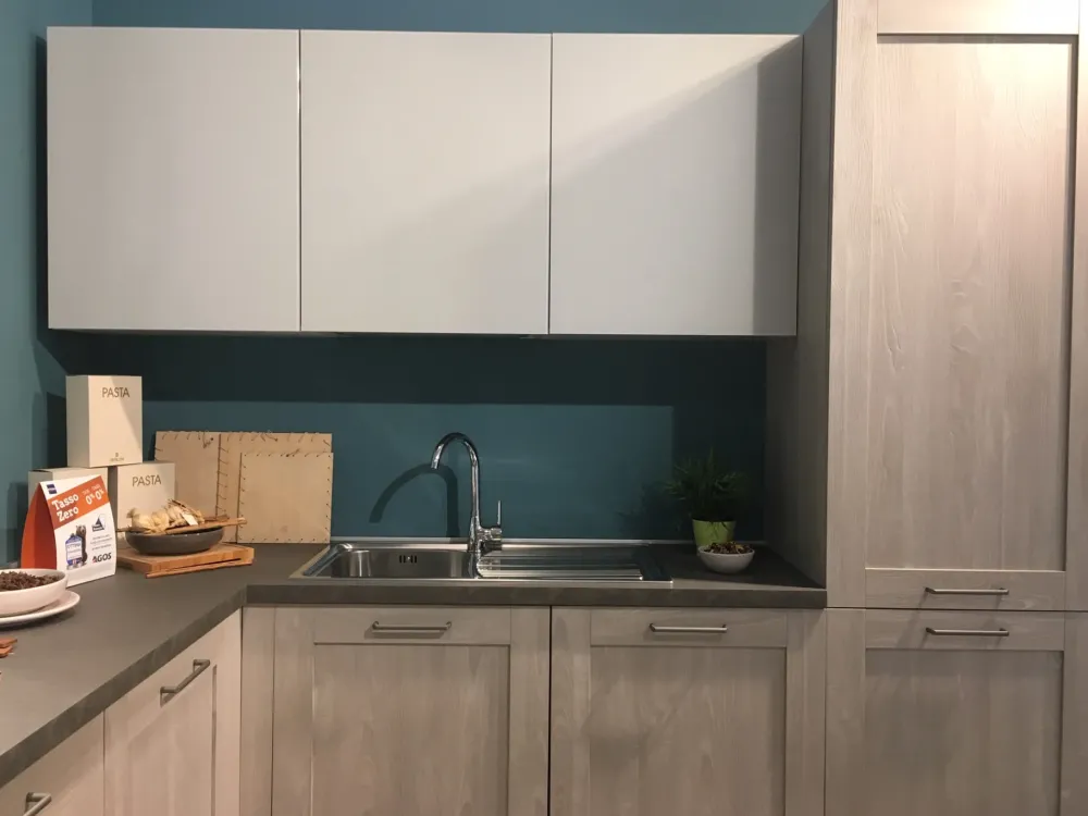 New Cucina City-aliant moderna rovere chiaro ad angolo cucine Cucine Ad Angolo|Cucine Moderne