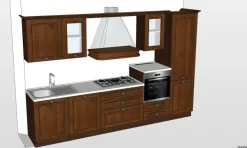 Artigianale Cucina classica lineare Beatrice a prezzo ribassato- Cucine Lineari