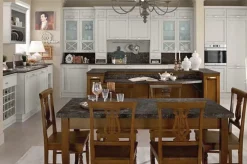 Colombini Casa Cucina country lineare bianca in laccato opaco Sinfonia- Cucine Lineari|Cucine Country