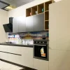 Colombini Casa Cucina moderna lineare grigia in laminato opaco Quadra gola- Cucine Lineari|Cucine Moderne