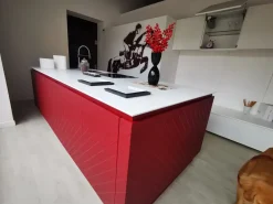 Cucina con isola design bianca Cavallo a soli 8800 Euro^Arrex Sale