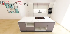 Outlet Cucina con isola design tortora Sp22 a soli 6250 Euro Cucine Ad Isola|Cucine Design