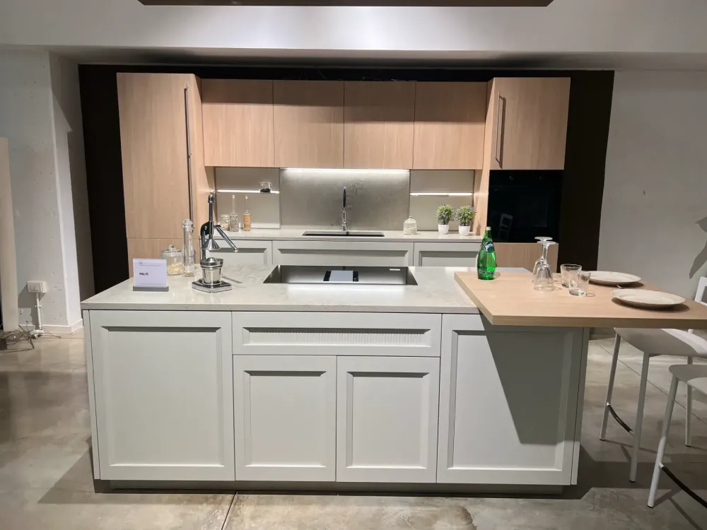 Outlet Cucina con isola in laccata opaco a prezzo ribassato 62% Cucine Ad Isola|Cucine Design