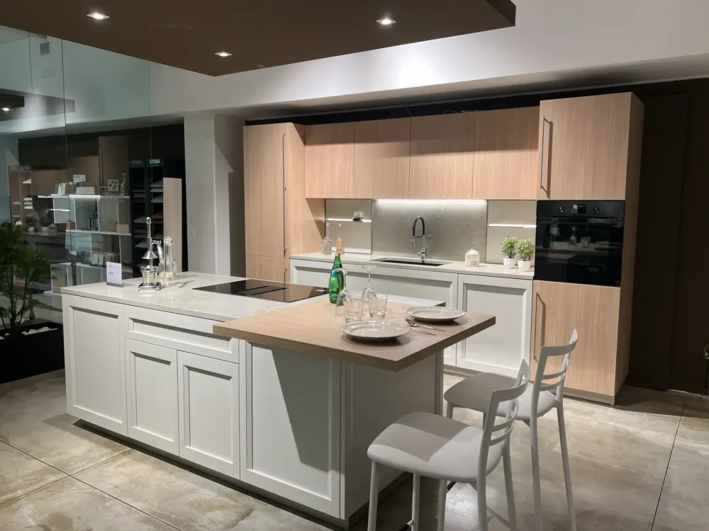 Outlet Cucina con isola in laccata opaco a prezzo ribassato 62% Cucine Ad Isola|Cucine Design