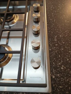 Cucina con isola in laminato materico grigia Kali a prezzo ribassato^Arredo3 Sale