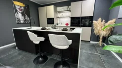 Zampieri Cucine Cucina con isola in laminato materico a prezzo scontato 55%- Cucine Ad Isola|Cucine Moderne