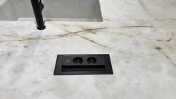 Zampieri Cucine Cucina con isola in laminato materico a prezzo scontato 55%- Cucine Ad Isola|Cucine Moderne