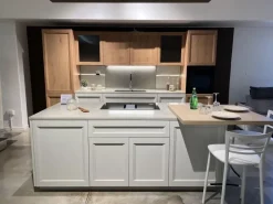 Discount Cucina con isola in nobilitato bianca Palio a prezzo ribassato Cucine Ad Isola|Cucine Moderne