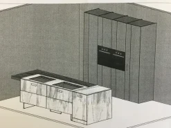 Discount Cucina con isola in vetro a prezzo ribassato 50% Cucine Ad Isola|Cucine Design