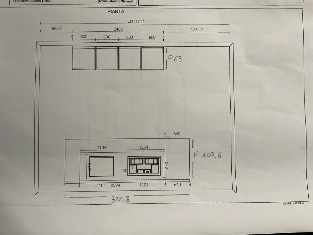 Discount Cucina con isola in vetro a prezzo ribassato 50% Cucine Ad Isola|Cucine Design