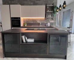 Scavolini Cucina con isola industriale tortora Diesel open workshop a soli 15000 Euro- Cucine Ad Isola