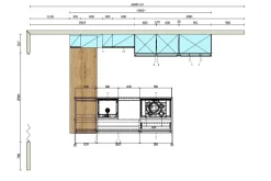 Cucina con isola moderna rovere chiaro Asia a soli 9780 Euro^Arredo3 Discount